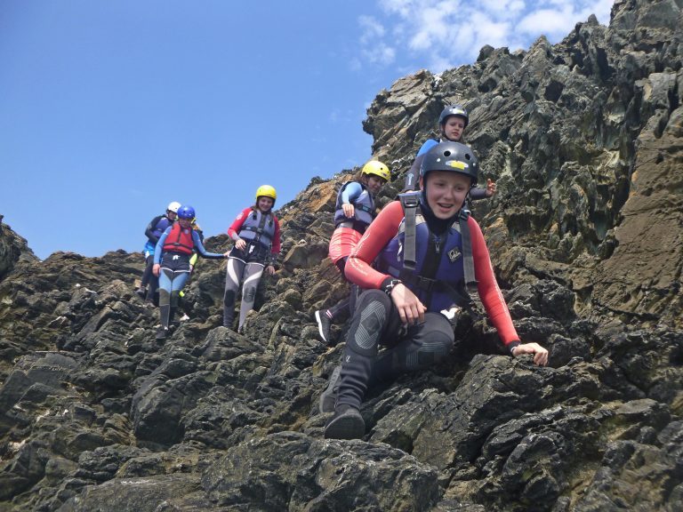 Rock Scrambling north wales
